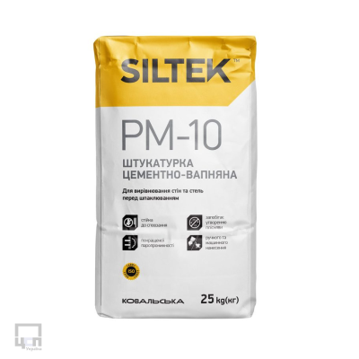 Siltek PM-10 Штукатурка цементно-вапняна, 25 кг
