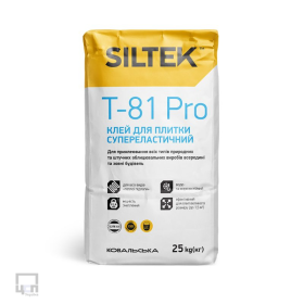 Siltek T-81 Pro Клей для плитки супереластичний, 25 кг