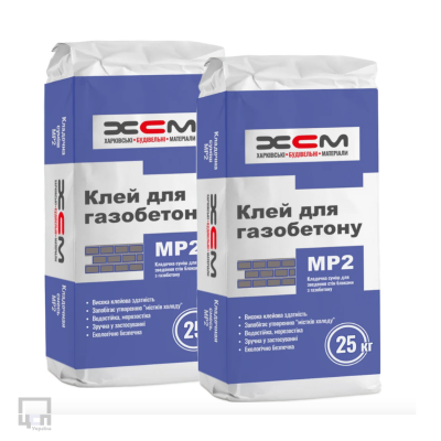 Клей для газобетону МР2, 25 кг