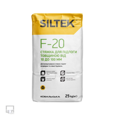Siltek F-20 Стяжка для підлоги товщиною від 10 до 100 мм, 25 кг